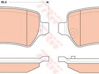 Set placute frana,frana disc OPEL ZAFIRA B (A05) (2005 - 2016) TRW GDB1831 piesa NOUA