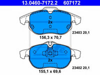 Set placute frana,frana disc OPEL ZAFIRA B (A05) (2005 - 2020) ATE 13.0460-7172.2