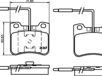 Set placute frana,frana disc PEUGEOT 106 (1A, 1C), Citroen AX (ZA-_), Citroen CHANSON (S0, S1) - MINTEX MDB1557