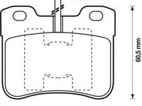 Set placute frana,frana disc PEUGEOT 106 (1A, 1C) - JURID 571473D