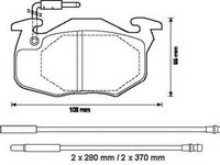 Set placute frana,frana disc PEUGEOT 106 (1A, 1C), Citroen ZX (N2), PEUGEOT 306 hatchback (7A, 7C, N3, N5) - STOP 571525S