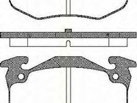 Set placute frana,frana disc PEUGEOT 106 (1A, 1C), Citroen ZX (N2), PEUGEOT 205 (741A/C) - TRISCAN 8110 10943