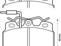 Set placute frana,frana disc PEUGEOT 205 (741A/C), PEUGEOT 205 Cabriolet (741B, 20D), PEUGEOT 205 Mk II (20A/C) - STOP 571319S