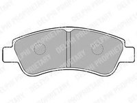 Set placute frana,frana disc PEUGEOT 206 SW (2E/K) (2002 - 2016) DELPHI LP1727