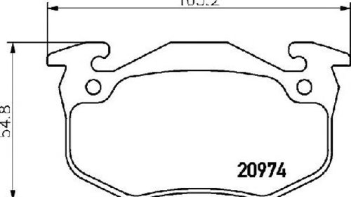 Set placute frana, frana disc PEUGEOT 206 VAN