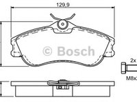 Set placute frana,frana disc PEUGEOT 206 hatchback (2A/C) (1998 - 2016) BOSCH 0 986 424 583