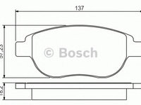 Set placute frana,frana disc PEUGEOT 207 CC (WD_) (2007 - 2020) BOSCH 0 986 495 225