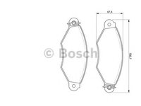 Set placute frana,frana disc PEUGEOT 306 (7B, N3, N5) (1993 - 2003) BOSCH 0 986 424 453 piesa NOUA