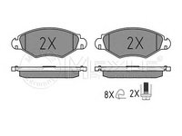 Set placute frana,frana disc PEUGEOT 306 hatchback (7A, 7C, N3, N5), PEUGEOT 306 limuzina (7B, N3, N5), PEUGEOT 206 hatchback (2A/C) - MEYLE 025 235 9