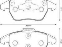 Set placute frana,frana disc PEUGEOT 307 (3A/C), PEUGEOT 307 SW (3H), PEUGEOT 307 CC (3B) - JURID 573134J