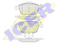 Set placute frana,frana disc PEUGEOT 307 (3A/C), PEUGEOT 307 SW (3H), PEUGEOT 307 CC (3B) - ICER 181866-200