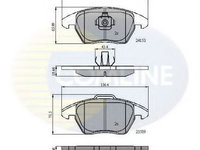 Set placute frana,frana disc PEUGEOT 307 CC (3B) (2003 - 2016) COMLINE CBP01308 piesa NOUA