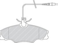 Set placute frana,frana disc PEUGEOT 406 (8B) (1995 - 2005) FERODO FDB1062 piesa NOUA