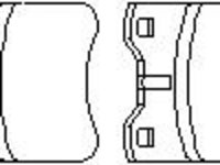 Set placute frana,frana disc PEUGEOT 406 limuzina (8B), PEUGEOT 406 Estate (8E/F), PEUGEOT 607 limuzina (9D, 9U) - TOPRAN 722 491