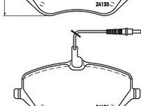 Set placute frana,frana disc PEUGEOT 407 limuzina (6D_), PEUGEOT 407 SW (6E_), Citroen C6 limuzina (TD_) - MINTEX MDB3135