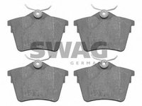 Set placute frana,frana disc PEUGEOT 407 limuzina (6D_), PEUGEOT 407 SW (6E_), PEUGEOT 407 cupe (6C_) - SWAG 62 91 6548