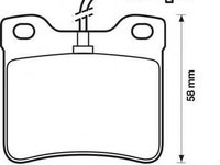 Set placute frana,frana disc PEUGEOT 605 limuzina (6B), PEUGEOT 406 limuzina (8B), PEUGEOT 406 Estate (8E/F) - STOP 571398S