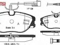 Set placute frana,frana disc PEUGEOT 806 (221), Citroen SYNERGIE (22, U6), FIAT ULYSSE (220) - METZGER 0305.44