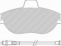 Set placute frana,frana disc PEUGEOT EXPERT (224) (1995 - 2016) FERODO FVR1002 piesa NOUA