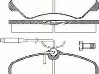 Set placute frana,frana disc PEUGEOT J5 bus (280P), Citroen C25 bus (280_, 290_), FIAT DUCATO caroserie (290) - TRISCAN 8110 10905