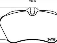 Set placute frana,frana disc PORSCHE 911 (997), PORSCHE 911 Cabriolet (997), PORSCHE 911 targa (997) - HELLA PAGID 8DB 355 013-801