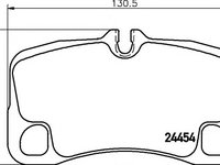 Set placute frana,frana disc PORSCHE 911 (997), PORSCHE 911 Cabriolet (997) - HELLA PAGID 8DB 355 016-051