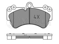 Set placute frana,frana disc PORSCHE CAYENNE (955), VW TOUAREG (7LA, 7L6, 7L7) - MEYLE 025 236 9217