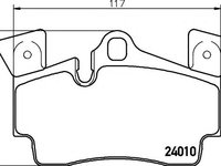 Set placute frana,frana disc PORSCHE CAYENNE (955), AUDI Q7 (4L) - HELLA PAGID 8DB 355 011-471