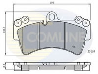 Set placute frana,frana disc PORSCHE CAYENNE (9PA, 955) (2002 - 2010) COMLINE CBP01315 piesa NOUA