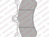 Set placute frana,frana disc PORSCHE CAYENNE (9PA, 955) (2002 - 2010) DELPHI LP2057