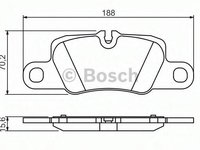 Set placute frana,frana disc PORSCHE PANAMERA, PORSCHE 911 (991), PORSCHE 911 Cabriolet (991) - BOSCH 0 986 494 431