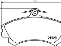 Set placute frana,frana disc PROTON WIRA hatchback (C9_C, C9_S), MITSUBISHI CARISMA (DA_), VOLVO S40 I limuzina (VS) - TEXTAR 2192001