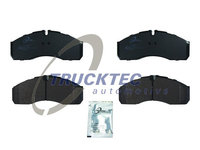 Set placute frana,frana disc punte fata (0235242 TRUCKTEC) IVECO,MERCEDES-BENZ,NISSAN,RENAULT TRUCKS