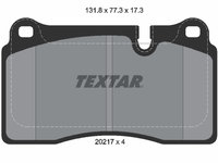 Set placute frana,frana disc punte fata (2021701 TEXTAR) LAND ROVER