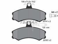 Set placute frana,frana disc punte fata (2074101 TEXTAR) ALFA ROMEO,AUVERLAND,Citroen,FIAT,MULTICAR,PEUGEOT,TALBOT,VW