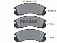 Set placute frana,frana disc punte fata (2136301 TEXTAR) CHANGFENG,Citroen,DODGE,MITSUBISHI,MITSUBISHI (BBDC),MITSUBISHI (GAC)