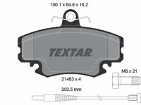 Set placute frana,frana disc punte fata (2146304 TEXTAR) ALPINE,DACIA,LADA,LIFAN,MAHINDRA RENAULT,NISSAN,PEUGEOT,RENAULT