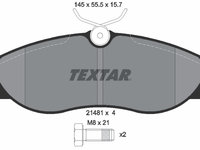 Set placute frana,frana disc punte fata (2148101 TEXTAR) FORD,LDV,NISSAN