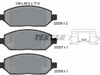 Set placute frana,frana disc punte fata (2232601 TEXTAR) OPEL,VAUXHALL,VINFAST