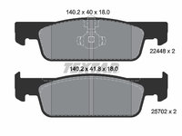 Set placute frana,frana disc punte fata (2244801 TEXTAR) DACIA,RENAULT