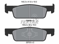 Set placute frana,frana disc punte fata (2262601 TEXTAR) SMART