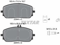 Set placute frana,frana disc punte fata (2294401 TEXTAR) MERCEDES-BENZ,MERCEDES-BENZ (BBDC)