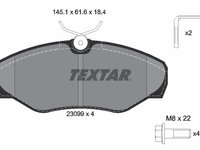 Set placute frana,frana disc punte fata (2309902 TEXTAR) NISSAN,OPEL,RENAULT,VAUXHALL