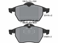 Set placute frana,frana disc punte fata (2311502 TEXTAR) CHEVROLET,HOLDEN,OPEL,SAAB,VAUXHALL