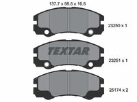 Set placute frana,frana disc punte fata (2325001 TEXTAR) HOLDEN,OPEL,VAUXHALL