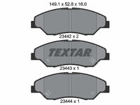 Set placute frana,frana disc punte fata (2344201 TEXTAR) ASIA MOTORS,KIA