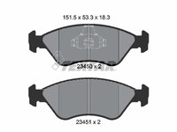 Set placute frana,frana disc punte fata (2345001 TEXTAR) KIA