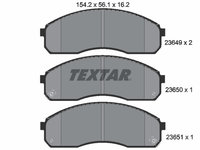 Set placute frana,frana disc punte fata (2364901 TEXTAR) KIA,KIA (DYK),NAZA