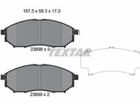 Set placute frana,frana disc punte fata (2369803 TEXTAR) INFINITI,NISSAN,NISSAN (DFAC)