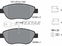 Set placute frana,frana disc punte fata (2370802 TEXTAR) ABARTH,CHRYSLER,FIAT,LANCIA,OPEL,VAUXHALL,ZOTYE